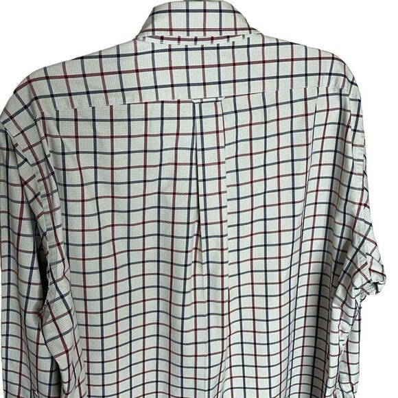 Faconnable Men's Classic Fit Dress Shirt Size 16.5 Long Sleeve Plaid Made in USA - Picture 9 of 11